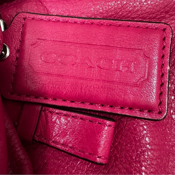 Coach Madison Leather Lindsey Satchel Shoulder/Crossbody Pink - Picture 5 of 9